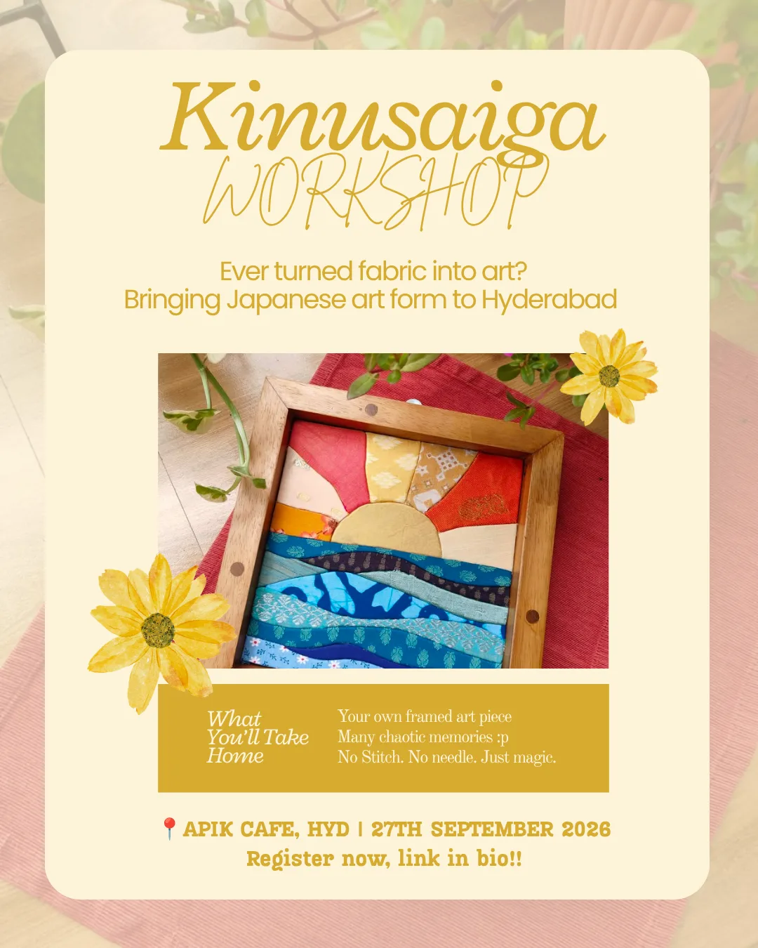 Kinusaiga Workshop Registration photo 2